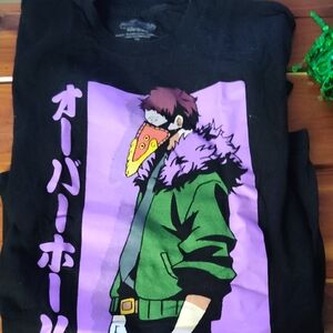 Anime Graphic Black T-Shirt